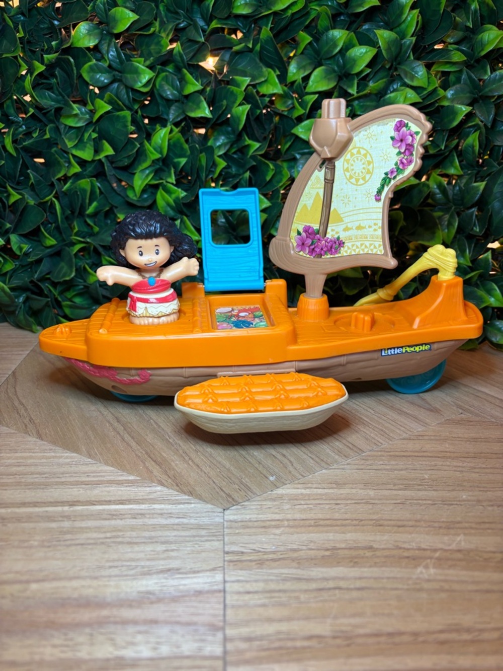 Fisher Price Little People Moana Figure and Boat